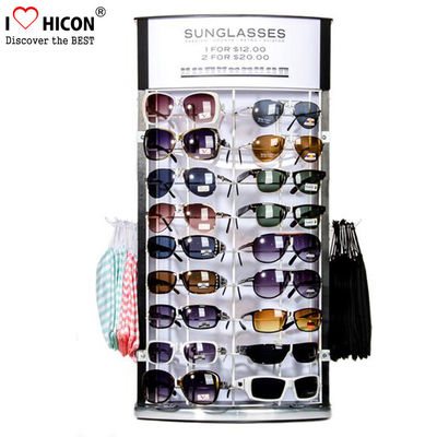 China Vitrina bidireccional de encargo de las gafas de sol, exhibición de madera de las gafas de sol para la tienda al por menor proveedor